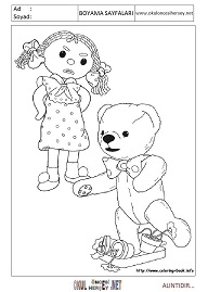 andy-pandy boyama sayfaları